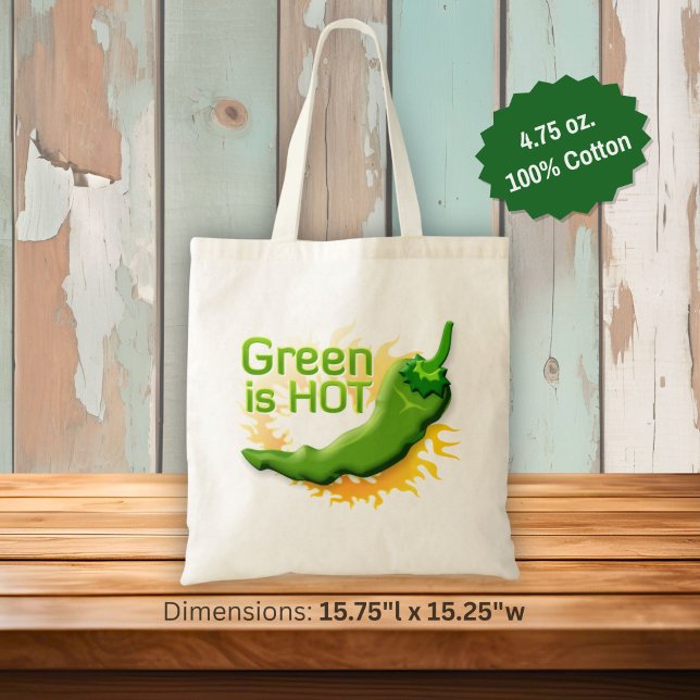 Tote Bag Green is HOT (Créateur téléchargé)