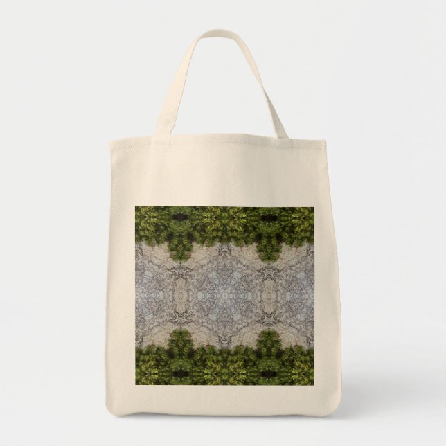 Tote Bag Green Moss & Nature Earth Art (Devant)