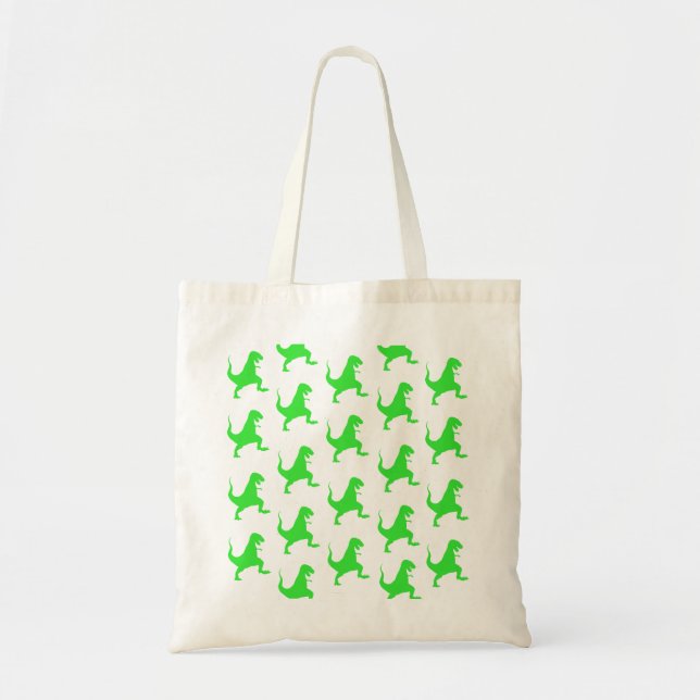 Tote Bag Green t-rex (Devant)