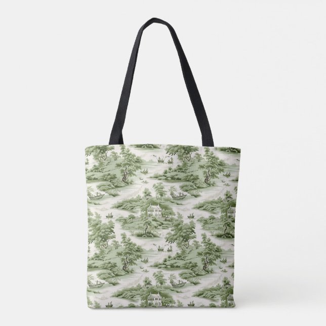 Tote Bag Green Toile Fourre-tout (Dos)