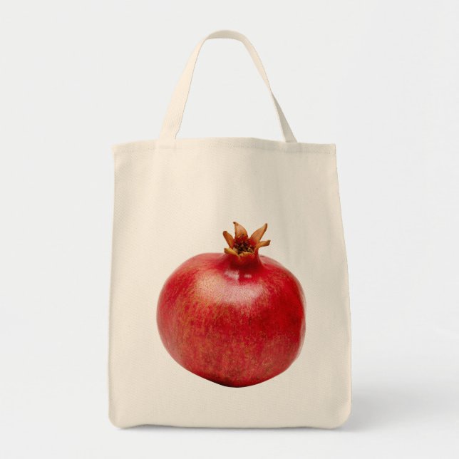 Tote Bag Grenade Rouge Entière Fraîche Fruit Alimentation S (Devant)