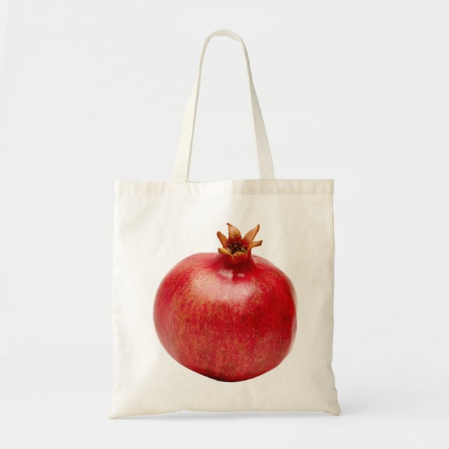 Tote Bag Grenade Rouge Entière Fraîche Fruit Alimentation S (Devant)