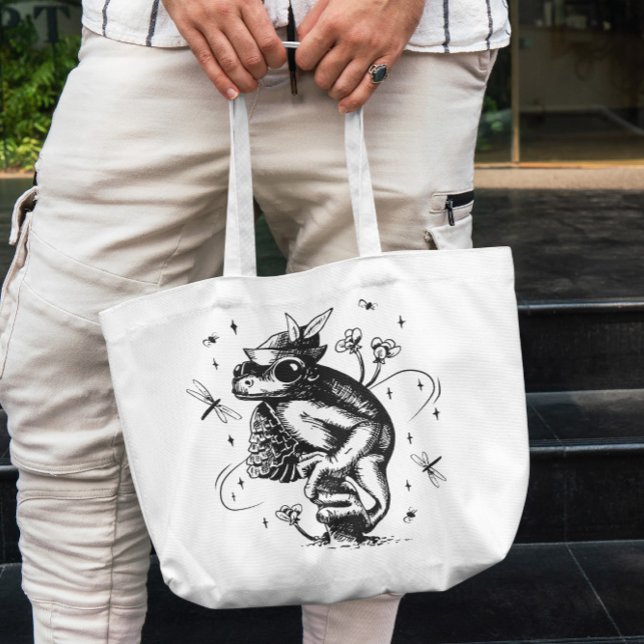 Tote Bag Grenouille à main (Créateur téléchargé)