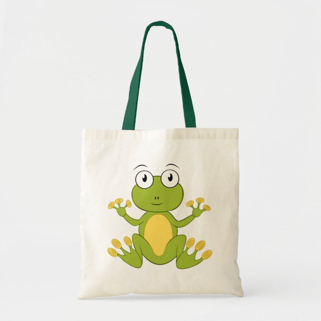 Tote Bag Grenouille animated mignonne (Devant)