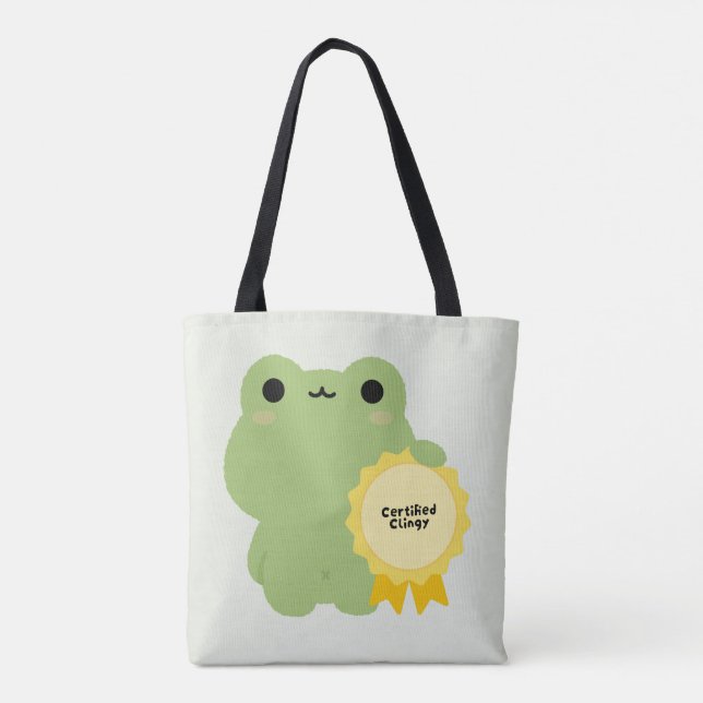 Tote Bag Grenouille Collante Certifiée (Dos)