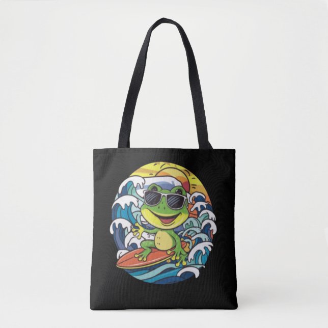 Tote Bag Grenouille cool (Devant)