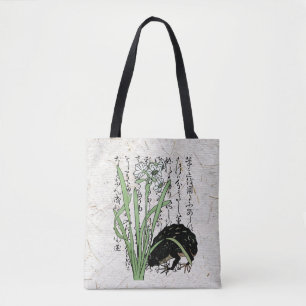 Tote Bag Grenouille crapaud botanique japonais du XVIIIe si