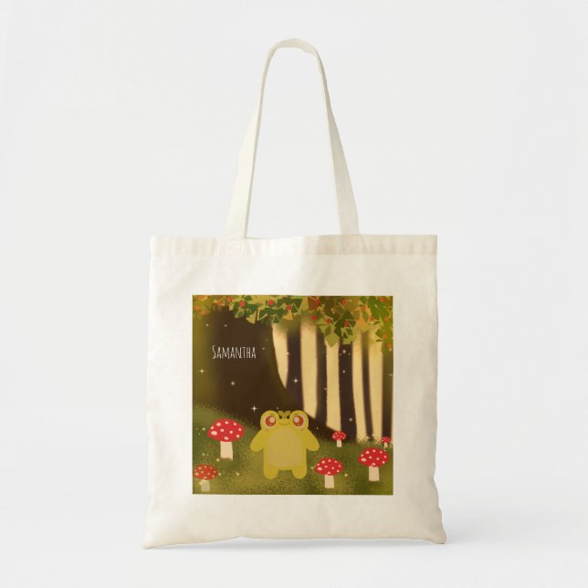 Tote Bag Grenouille Dans La Nature Magique (Devant)