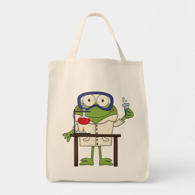 Tote Bag Grenouille dans le laboratoire de la Science (Devant)