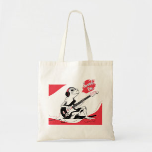 Tote Bag Grenouille de guitare – Art animal musique cool