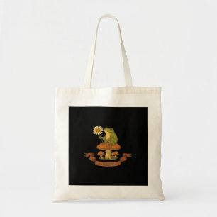 Tote Bag Grenouille de la maison de fée de jardin Cottageco