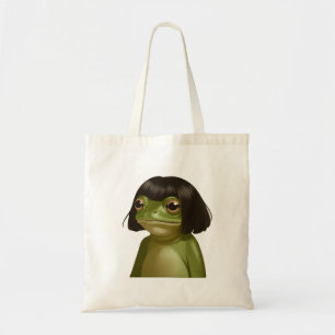 Tote Bag Grenouille drôle Bob coupe de cheveux Mème Grenoui