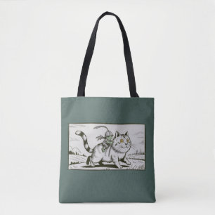 Tote Bag Grenouille drôle de chat Mème Médiéval Vintage 