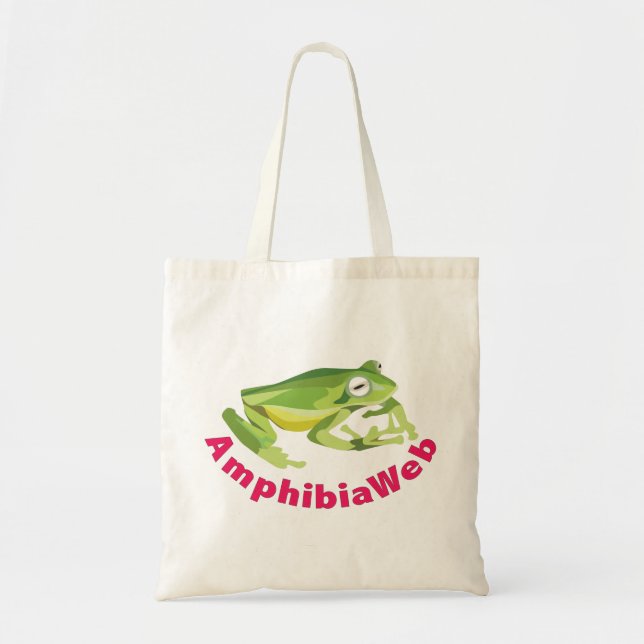 Tote Bag Grenouille en verre Fourre-tout d'AmphibiaWeb (Devant)