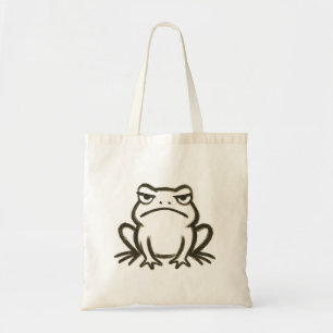 Tote Bag Grenouille grincheuse - Humeur minimaliste de bros