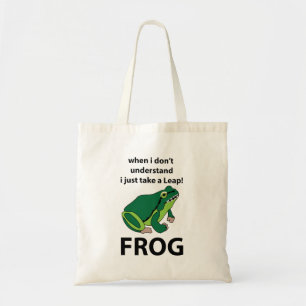 Tote Bag Grenouille Je Prends Juste Une Grenouille À Leap