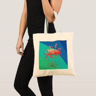 Tote Bag Grenouille mignonne aux pétales de fleurs