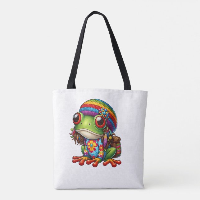 Tote Bag Grenouille super avec Dreads (Dos)