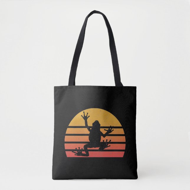 Tote Bag Grenouille vintage (Devant)