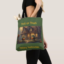 Grenouilles avec jac-o-lanterns Halloween TrickorT
