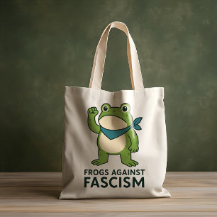 Tote Bag Grenouilles Contre le Fascisme Manifestation de Gr