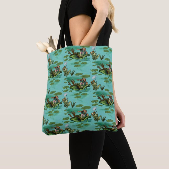 Tote Bag Grenouilles d'été réfrigérées Fourre-tout (De près)