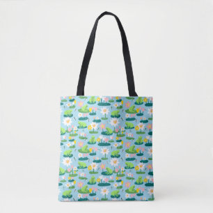 Tote Bag Grenouilles et coussinets de Lily mignonnes person
