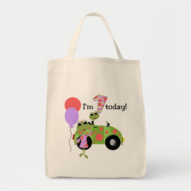 Tote Bag Grenouilles Mod 1er anniversaire (Devant)