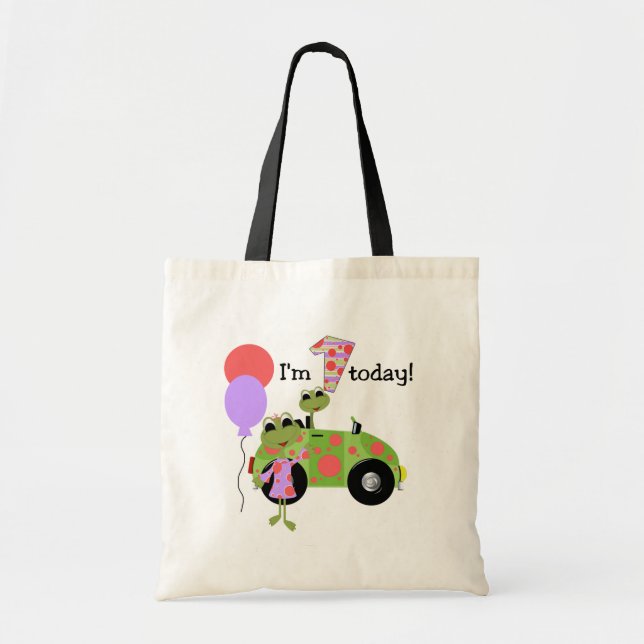 Tote Bag Grenouilles Mod 1er anniversaire (Devant)