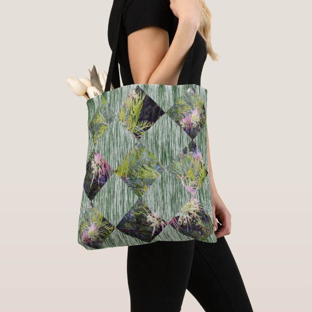 Tote Bag Grevillea : Embrasser les Motifs de Diamants de la (De près)