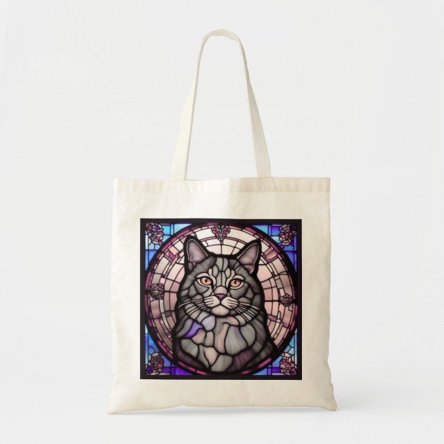 Tote Bag Grey Cat  (Devant)