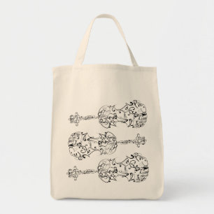 Tote Bag Gribouillage de violon
