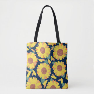 Tote Bag Gribouillis Sunny Bloom