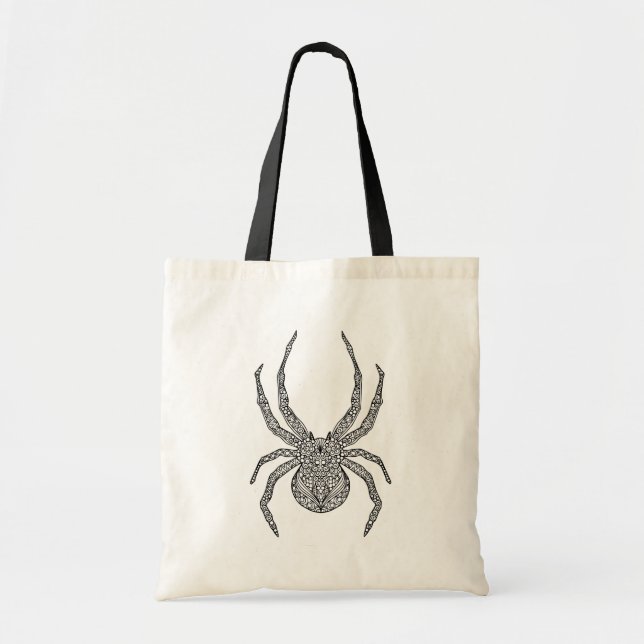 Tote Bag Griffonnage d'araignée (Devant)