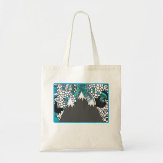 Tote Bag Griffonnage de montagne