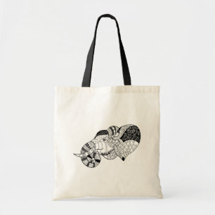 Tote Bag Griffonnage principal de Zenstyle d'éléphant
