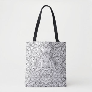 Tote Bag Griffonnage tribal 3