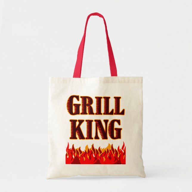 Tote Bag Grill King BBQ Dit Fourre-tout (Devant)