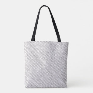 Tote Bag Grille industrielle noir et blanc minimaliste mode