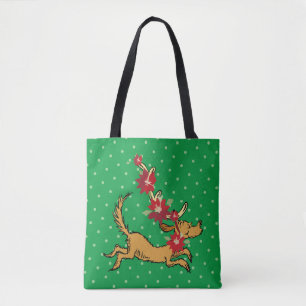 Tote Bag Grille   Max Christmas Pointsettia