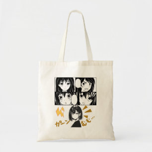 Tote Bag Grilles d'Anime émotionnelles. Aucun groupe