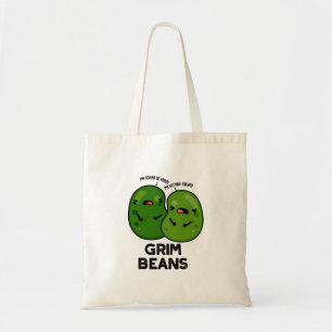 Tote Bag Grim Beans Drôles de jeux de mots sur les légumes 