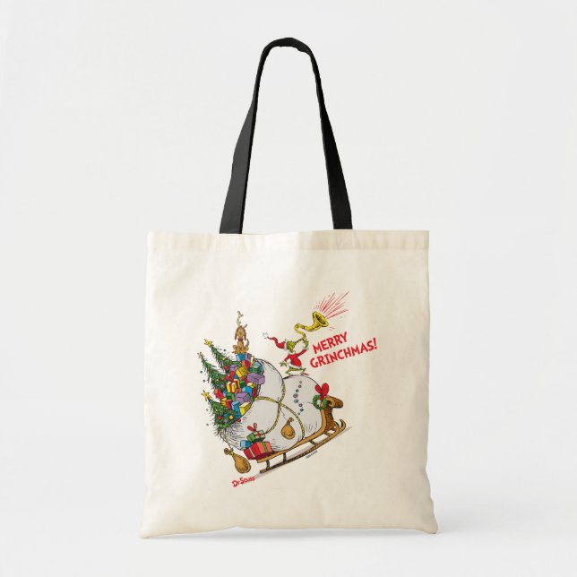 Tote Bag Grinch classique | Joyeux Grinchmas ! (Devant)