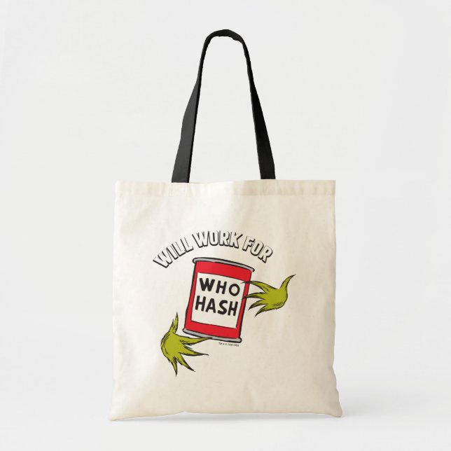 Tote Bag Grinch Classique | Travaillera pour Qui Hachis Cit (Devant)