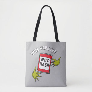 Tote Bag Grinch Classique Travaillera pour Qui Hachis Cit