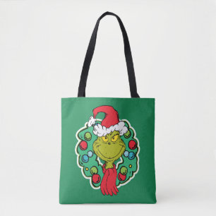 Tote Bag Grinch Couronne de Noël