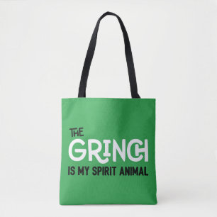 Tote Bag Grinch est ma citation de Spirit Animal