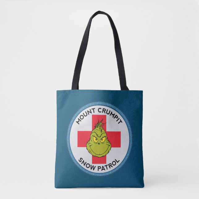 Tote Bag Grinch | Mt. Crumpit Patrouille de Neige (Devant)