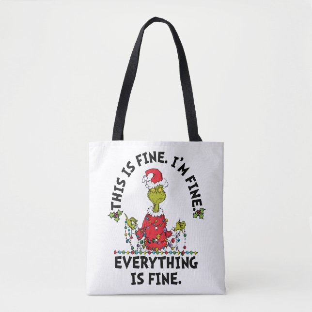 Tote Bag Grinch | Tout va bien (Devant)