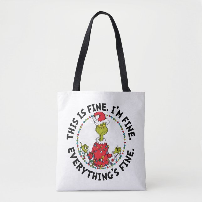 Tote Bag Grinch | Tout va bien (Devant)